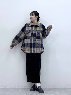 「RAGEBLUE（レイジブルー）のアイテム（ブルゾン）」を使った、moemistyleさん（レディース・170cm）の秋コーディネート