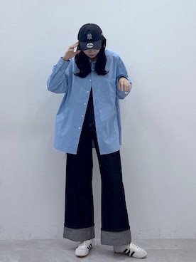 「RAGEBLUE（レイジブルー）のアイテム（スニーカー）」を使った、moemistyleさん（レディース・170cm）の冬コーディネート
