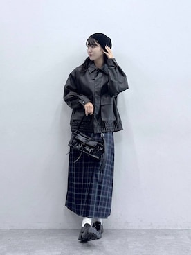 「RAGEBLUE（レイジブルー）のアイテム（ブルゾン）」を使った、moemistyleさん（レディース・170cm）の秋コーディネート