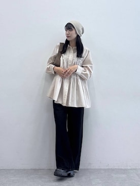 「RAGEBLUE（レイジブルー）のアイテム（帽子）」を使った、moemistyleさん（レディース・170cm）の秋コーディネート