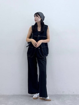 「アイテム（ベスト）」を使った、moemistyleさん（レディース・170cm）の夏コーディネート