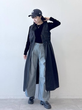 「RAGEBLUE（レイジブルー）のアイテム（ブーツ）」を使った、moemistyleさん（レディース・170cm）の冬コーディネート