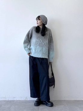 「RAGEBLUE（レイジブルー）のアイテム（帽子）」を使った、moemistyleさん（レディース・170cm）の秋コーディネート