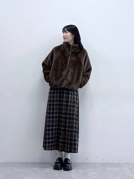 「RAGEBLUE（レイジブルー）のアイテム（ブルゾン）」を使った、moemistyleさん（レディース・170cm）の秋コーディネート