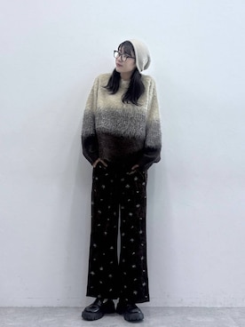 「RAGEBLUE（レイジブルー）のアイテム（帽子）」を使った、moemistyleさん（レディース・170cm）の秋コーディネート