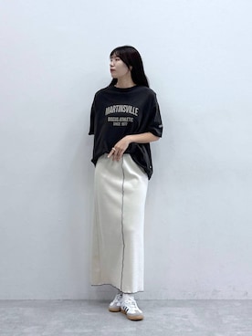 「RAGEBLUE（レイジブルー）のアイテム（スカート）」を使った、moemistyleさん（レディース・170cm）の夏コーディネート