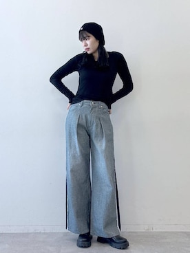 「RAGEBLUE（レイジブルー）のアイテム（ブーツ）」を使った、moemistyleさん（レディース・170cm）の冬コーディネート