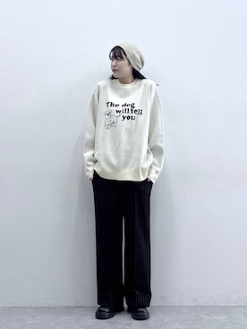 「RAGEBLUE（レイジブルー）のアイテム（帽子）」を使った、moemistyleさん（レディース・170cm）の秋コーディネート