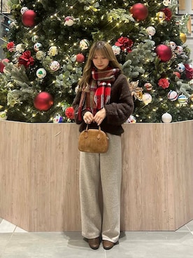 「MARCO BIANCHINI（マルコビアンチーニ）のアイテム」を使った、はなさん（レディース・156cm）の冬コーディネート