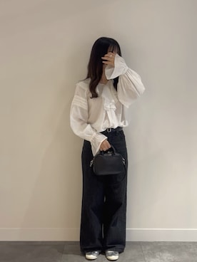 「TIDEWAY（タイドウェイ）のアイテム」を使った、はなさん（レディース・156cm）の春コーディネート