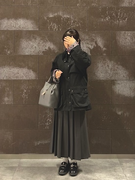「黒コーデ」｜はなさん（レディース・156cm）の秋コーディネート