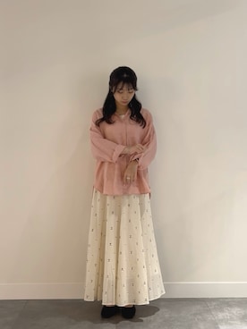 「RODE SKO（ロデスコ）のアイテム」を使った、はなさん（レディース・156cm）の春コーディネート