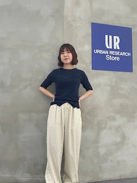 「KBF（ケイビーエフ）のアイテム（ニット/セーター）」を使った、ayane01100212さん（レディース・158cm）の夏コーディネート