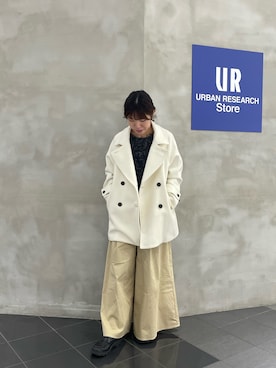 「アイテム（ピーコート）」を使った、ayane01100212さん（レディース・158cm）の冬コーディネート