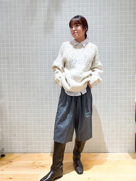「URBAN RESEARCH（アーバンリサーチ）のアイテム（シャツ/ブラウス）」を使った、ayane01100212さん（レディース・158cm）の秋コーディネート
