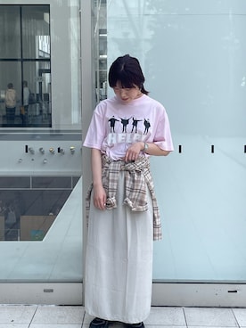 「URBAN RESEARCH（アーバンリサーチ）のアイテム（ジャケット/アウター、ベージュ系）」を使った、ayane01100212さん（レディース・158cm）の春コーディネート