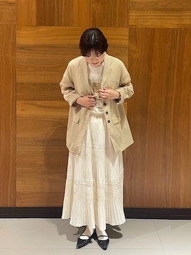 「KBF（ケイビーエフ）のアイテム（テーラードジャケット）」を使った、ayane01100212さん（レディース・158cm）の春コーディネート