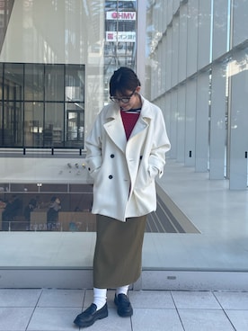 「アイテム（ピーコート）」を使った、ayane01100212さん（レディース・158cm）の秋コーディネート