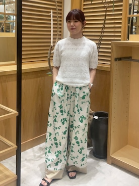 「URBAN RESEARCH ROSSO WOMEN（アーバンリサーチ　ロッソ）のアイテム（トップス、ホワイト系）」を使った、ayane01100212さん（レディース・158cm）の春コーディネート