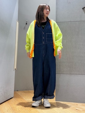 「FRAPBOIS（フラボア）のアイテム（オールインワン・サロペット）」を使った、utaさん（レディース・156cm）の夏コーディネート