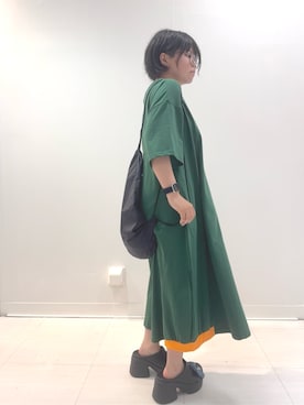 「FRAPBOIS（フラボア）のアイテム（その他）」を使った、utaさん（レディース・153cm）の夏コーディネート