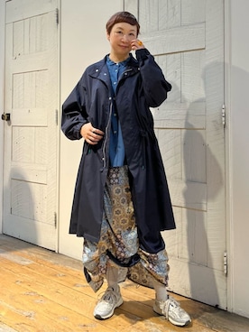 「アイテム（モッズコート）」を使った、utaさん（レディース・161cm）の秋コーディネート