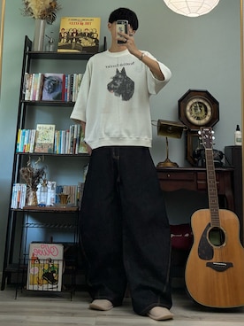 「YOLO（ヨーロ）のアイテム」を使った、ハルさん（メンズ・179cm）の夏コーディネート