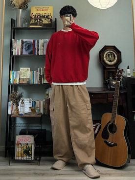 「アイテム（Tシャツ/カットソー）」を使った、ハルさん（メンズ・179cm）の秋コーディネート