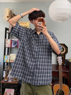 「YOLO（ヨーロ）のアイテム」を使った、ハルさん（メンズ・179cm）の春コーディネート
