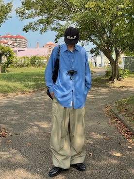 「BROOKS BROTHERS（ブルックスブラザーズ）のアイテム（シャツ/ブラウス）」を使った、ハルさん（メンズ・179cm）の秋コーディネート