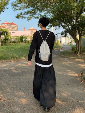 「ナイロンパンツ」｜ハルさん（メンズ・179cm）の秋コーディネート