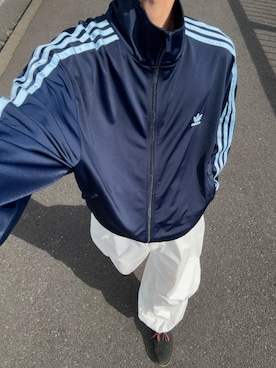 「アイテム（ジャージ）」を使った、ハルさん（メンズ・179cm）の秋コーディネート