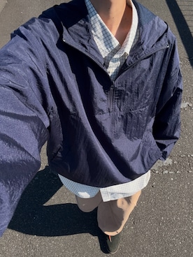 「Hawkins（ホーキンス）のアイテム」を使った、ハルさん（メンズ・179cm）の冬コーディネート