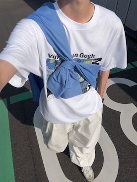 「GERMAN TRAINER（ジャーマントレーナー）のアイテム」を使った、ハルさん（メンズ・179cm）の夏コーディネート
