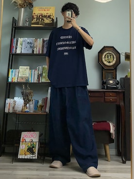「niko and...（ニコアンド）のアイテム」を使った、ハルさん（メンズ・179cm）の夏コーディネート