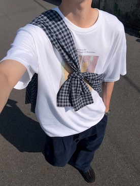 「niko and...（ニコアンド）のアイテム」を使った、ハルさん（メンズ・179cm）の夏コーディネート
