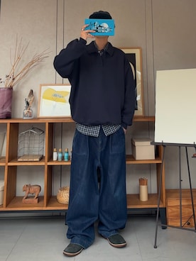 「Hawkins（ホーキンス）のアイテム」を使った、ハルさん（メンズ・179cm）の秋コーディネート