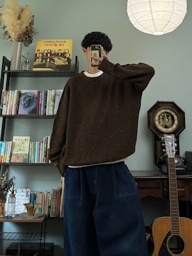「niko and...（ニコアンド）のアイテム」を使った、ハルさん（メンズ・179cm）の秋コーディネート