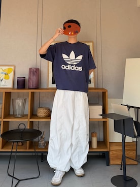 「YOLO（ヨーロ）のアイテム」を使った、ハルさん（メンズ・179cm）の春コーディネート