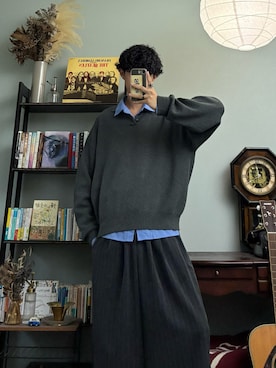 「アイテム（シャツ/ブラウス）」を使った、ハルさん（メンズ・179cm）の秋コーディネート