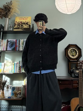 「アイテム（カーディガン/ボレロ）」を使った、ハルさん（メンズ・179cm）の秋コーディネート