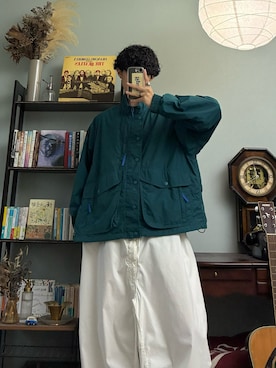 「アイテム（ナイロンジャケット）」を使った、ハルさん（メンズ・179cm）の秋コーディネート