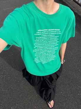 「GILDAN（ギルダン）のアイテム（Tシャツ/カットソー）」を使った、ハルさん（メンズ・179cm）の夏コーディネート