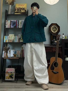 「ナイロンジャケット」｜ハルさん（メンズ・179cm）の秋コーディネート