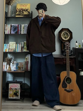 「niko and...（ニコアンド）のアイテム」を使った、ハルさん（メンズ・179cm）の秋コーディネート