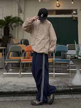 「EKAL（エカル）のアイテム」を使った、ハルさん（メンズ・179cm）の秋コーディネート