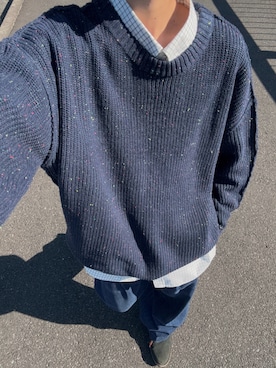 「アイテム（モカシン/デッキシューズ）」を使った、ハルさん（メンズ・179cm）の秋コーディネート