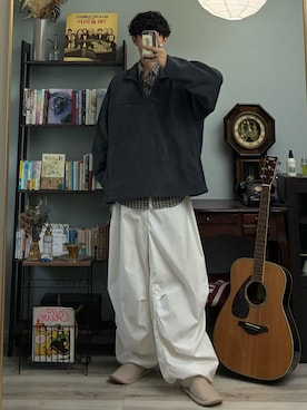 「ミリタリー」｜ハルさん（メンズ・179cm）の秋コーディネート