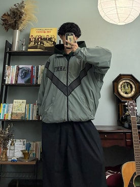 「アイテム（パーカー）」を使った、ハルさん（メンズ・179cm）の秋コーディネート