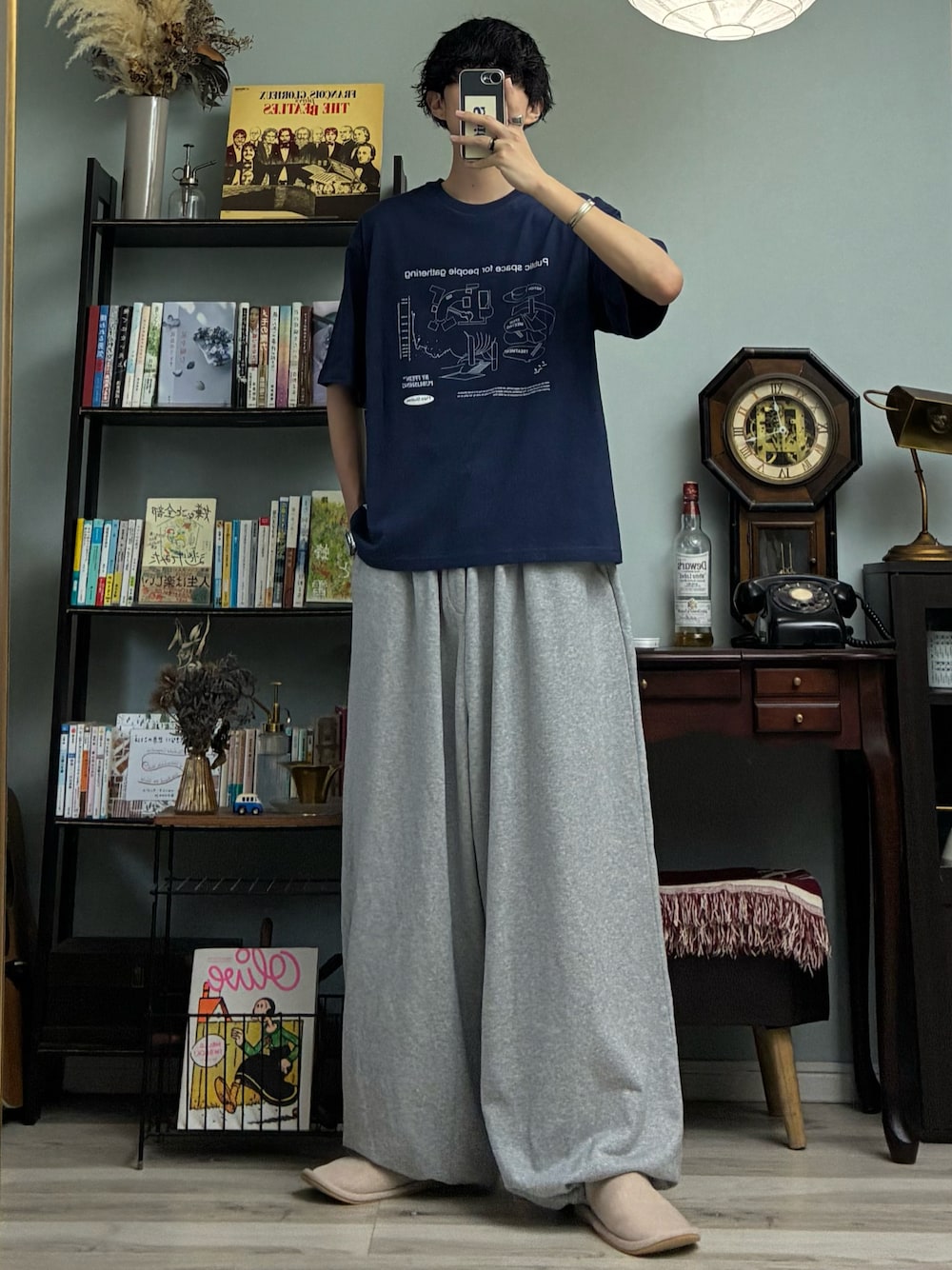 Utusiyo（ウツシヨ）の「sweat pants 茫洋（スウェットパンツ